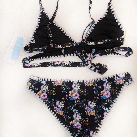 HP 💕 NWT Purple Floral Cupshe Bikini - Picture 3 of 8